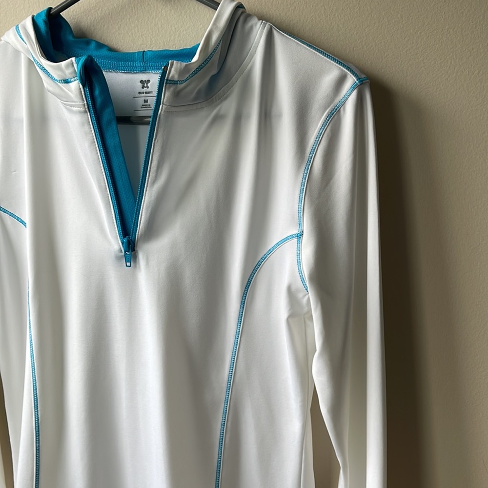 Old Navy quarter zip hooded jacket